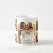 Trendige 5-Foto-Collage-Mummy Kaffeetasse (Mittel)
