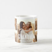 Trendige 5-Foto-Collage Oma Kaffeetasse (Mittel)