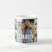 Trendige 5-Foto-Collage Opa Kaffeetasse (Mittel)