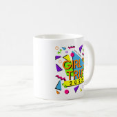 Trendige 90er Jahre Style Girl's Trip 2023 Anpassb Kaffeetasse (VorderseiteRechts)