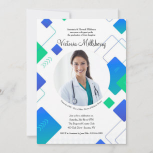 Trendige Abschluss-Foto-Einladung Einladung