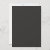 Trendige Abschlussfeier-Abschluss Einladung (Rückseite)