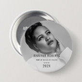 Trendige Abschlussfotos Button (Vorne & Hinten)