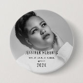 Trendige Abschlussfotos Button (Vorderseite)