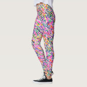 Trendige Abstrakte Kunst - Farben Wasserfarben Leggings (Links)