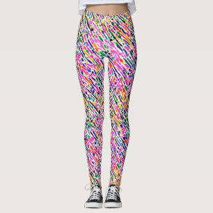 Trendige abstrakte Kunst Farbige Wasserfarbenmaler Leggings