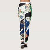 Trendige Abstrakte Moderne Kunst Yoga Pants Leggings (Rückseite)