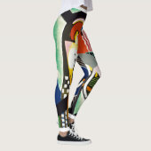 Trendige Abstrakte Moderne Kunst Yoga Pants Leggings (Rechts)