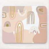 Trendige Abstrakte Regenbogenmuster Modernes Works Mousepad (Vorne)