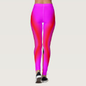 Trendige Abstrakte rosa Leggings (Rückseite)