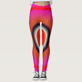 Trendige Abstrakte rosa Leggings