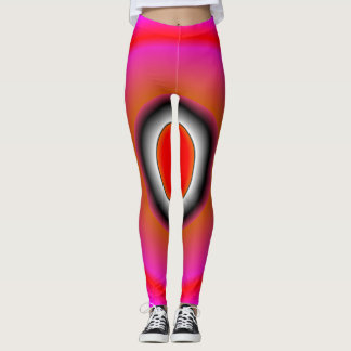 Trendige Abstrakte rosa Leggings