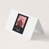 trendige, animierte weibliche Figuren Visitenkarten (Vorderseite)