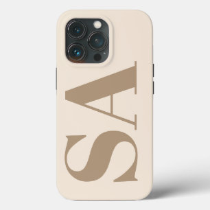 trendige Antique White mit Monogramm Case-Mate iPhone Hülle