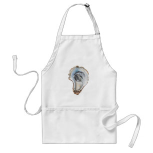 Trendige Aquarell-Nautik-Auster Schürze