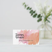 Trendige Aquarellgestaltung - individuelle Visiten Visitenkarte (Stehend Vorderseite)