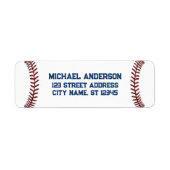 Trendige Baseball-Rücksende-Adresse (Vorne)