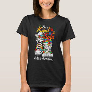 Trendige Be A Kind Sole Puzzle Schuhe Autism Aware T-Shirt