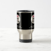 Trendige Berufliche Firmenlogo-Schwarz Reisebecher (Mittel)