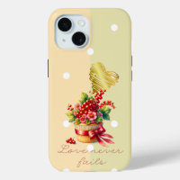 Trendige Bibel-Punkt-Beeren-Blumen-Cupcake-Herz