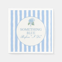 Trendige Blaue Hortensien-Junggesellinnenabschied Serviette