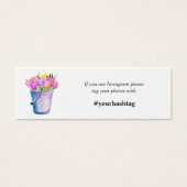 Trendige Blume Bucket Blume Instagram Karten Mini (Vorderseite)