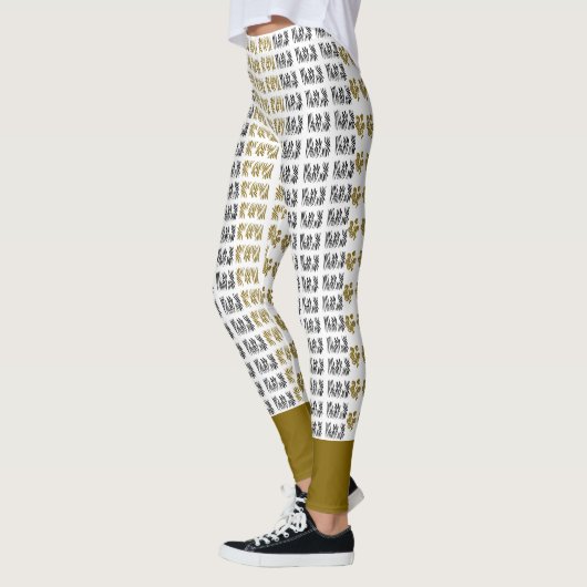 Trendige Blume Gras Capri Leggings (Links)