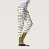 Trendige Blume Gras Capri Leggings (Rechts)