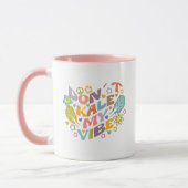 Trendige Blume Retro Vegan Tasse (Links)