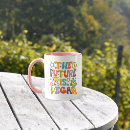 Trendige Blume Retro Vegan Tasse