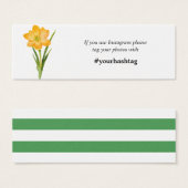 Trendige Blume YELLOW CROCUS instagramm Karten Min (Vorne & Hinten)