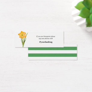 Trendige Blume YELLOW CROCUS instagramm Karten Min