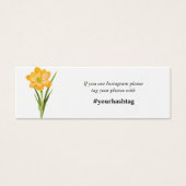Trendige Blume YELLOW CROCUS instagramm Karten Min (Vorderseite)