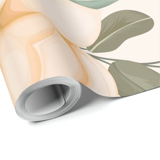 trendige Blüte Geschenkpapier (Rolleneckpunkt)