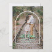 Trendige Bogen-Hochzeit - Rettet das Datum Save The Date (Vorderseite)