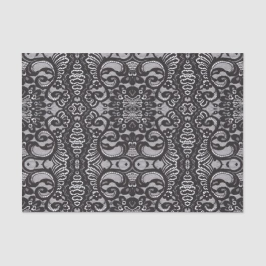 trendige böhmische, mädchenhafte Pariser Schwarze Seidenpapier (Vorderseite)