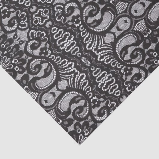 trendige böhmische, mädchenhafte Pariser Schwarze Seidenpapier (Ausschnitt)