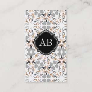 Trendige braune Hunde Visitenkarte