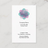 Trendige Budget Schmuckkarten Visitenkarte (Rückseite)