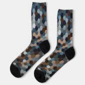 Trendige bunte gemusterte Socken (Linkes Detail)