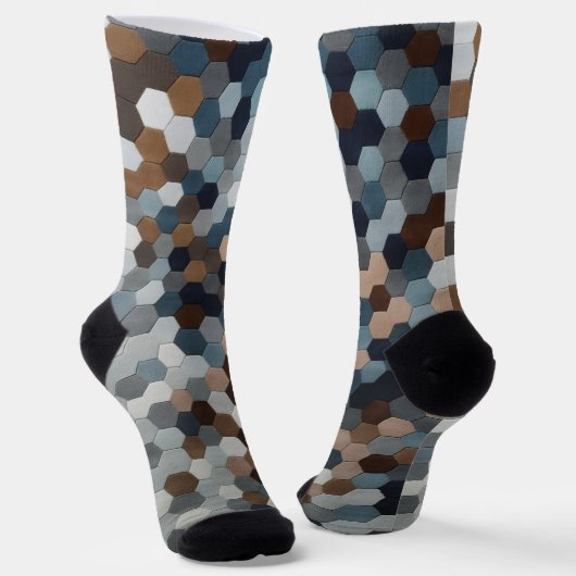 Trendige bunte gemusterte Socken (Gewinkelt)