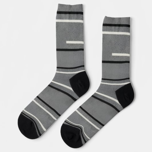 Trendige bunte gemusterte Socken (Linkes Detail)