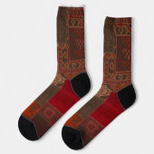 Trendige bunte gemusterte Socken (Linkes Detail)