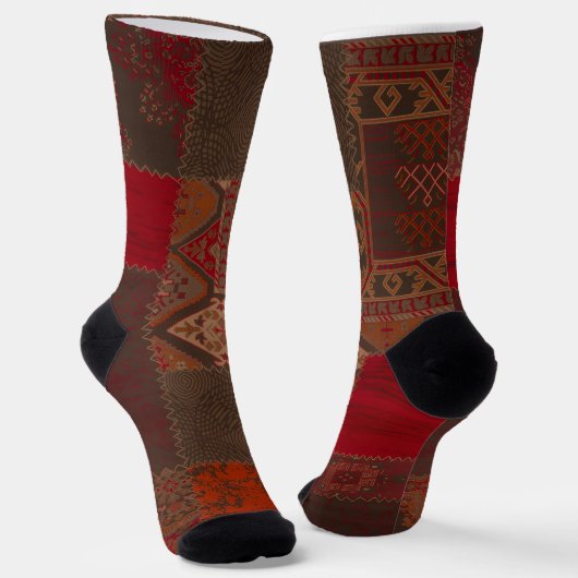 Trendige bunte gemusterte Socken (Gewinkelt)