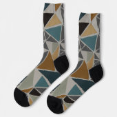 Trendige bunte gemusterte Socken (Linkes Detail)