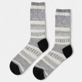 Trendige bunte gemusterte Socken (Linkes Detail)