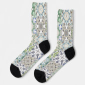 Trendige bunte gemusterte Socken (Linkes Detail)