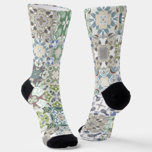 Trendige bunte gemusterte Socken (Gewinkelt)
