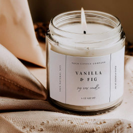 Trendige Candle-Produkt-Etikettenaufkleber Busines Rechteckiger Aufkleber