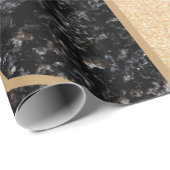 Trendige Cool geometrische Marmortextur Geschenkpapier (Rolleneckpunkt)